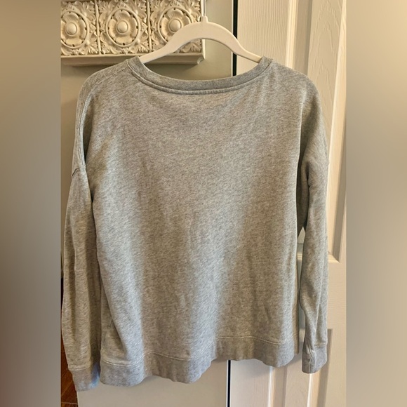 NWT J. Crew UNIVERSITY TERRY ALL NATURAL Graphic Sweatshirt - SZ M - Picture 6 of 9